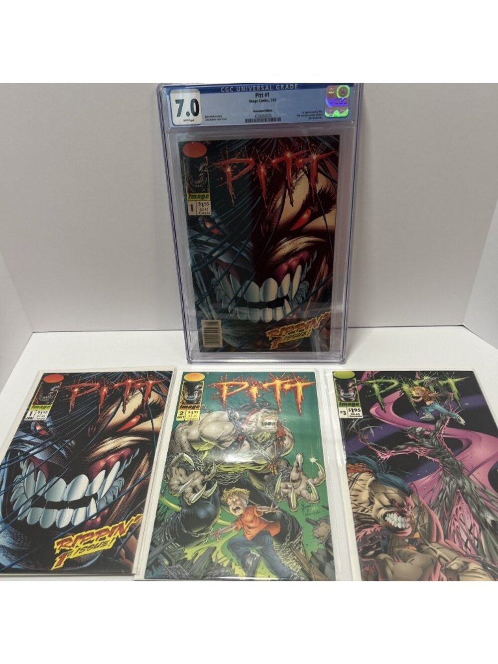 Image Comics Pitt (1993) #1 #2 And #3 Lot - Dale Keown 1st App CGC New Stand
